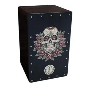 SWP Pro Cajon Sugar Skull Samba World Percussion